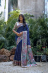 YOGITA_MADHUBANI-2_BLUE Saree