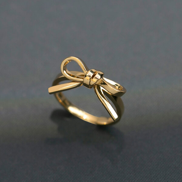 Silver Knot Bow Tie Ring, Dainty Ribbon Ring, Minimalist Band, Everyday Stacking Ring, Tiny bow Ring, Gift for Her, Bow Jewelry,Women's ring
