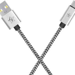Flipkart SmartBuy - USB Type C Cable 2.4 A 1 m ACRBD1M03 Black And White