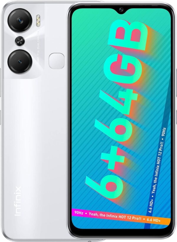 Unboxed-infinix-hot 12 Pro halo white 128gb