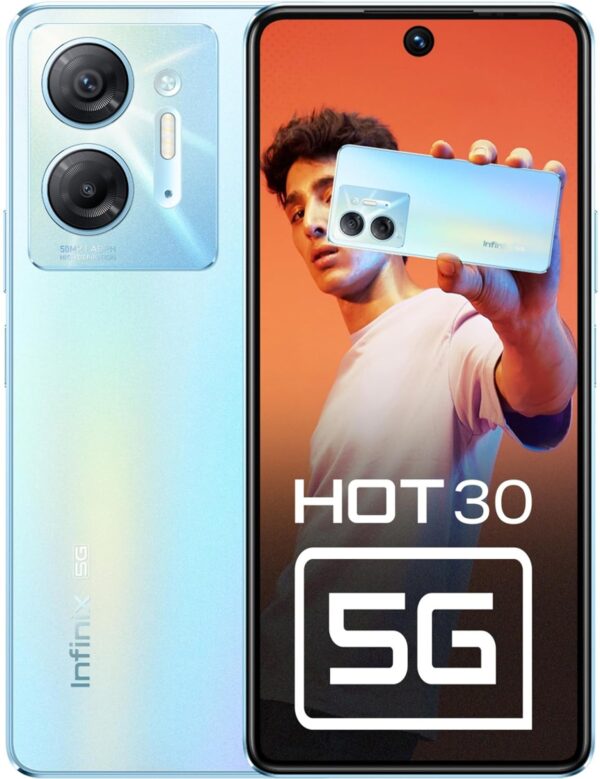 Unboxed-infinix hot 30 5g aurora blue 128gb