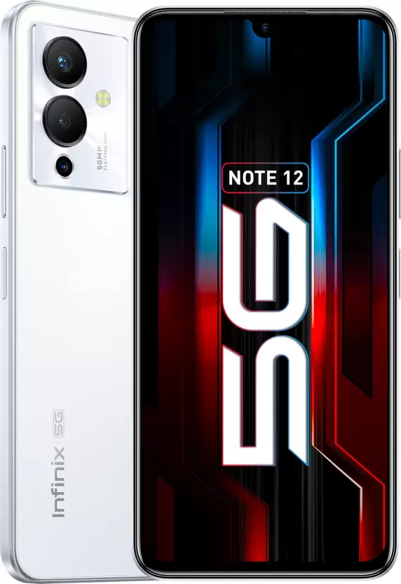 Unboxed-infinix-note 12 5g snowfall 64gb