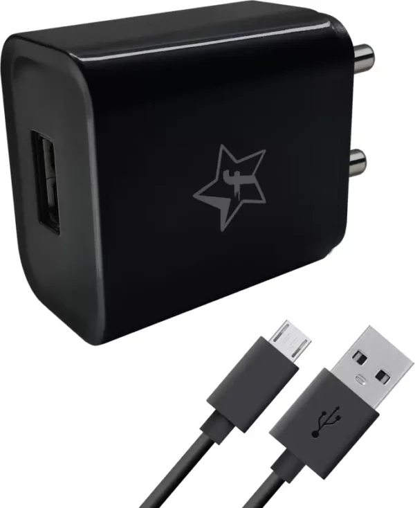 Flipkart SmartBuy - Flipkart SmartBuy 12 W 2.4 A Mobile NC24MS01 Charger with de Black