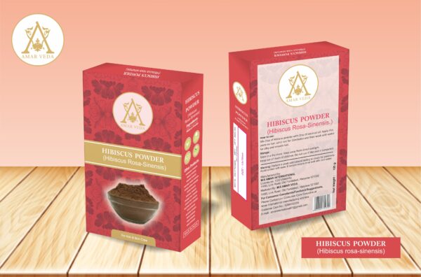 Amar Veda Hibiscus Powder , Hibiscus Rosa-Sinensis , 100% Pure & Natural, Good for Hair and Skin Care , Reduces Hair Fall |For Glowing Skin