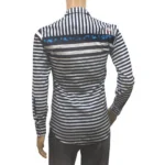 Mens Cotton Casual Men Shirts (Blue, White, XS)
