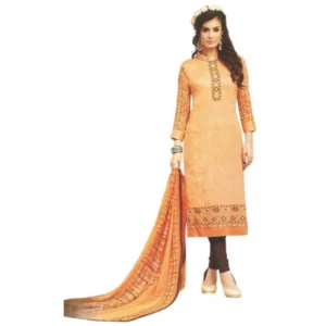 Womens Cotton mix Regular Unstitched Salwar-Suit Material With Dupatta (Multi, 2 mtr)