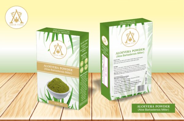 Amar Veda Aloevera Powder | Aloe Barbadensis Miller | 100% Natural | Skin Healing