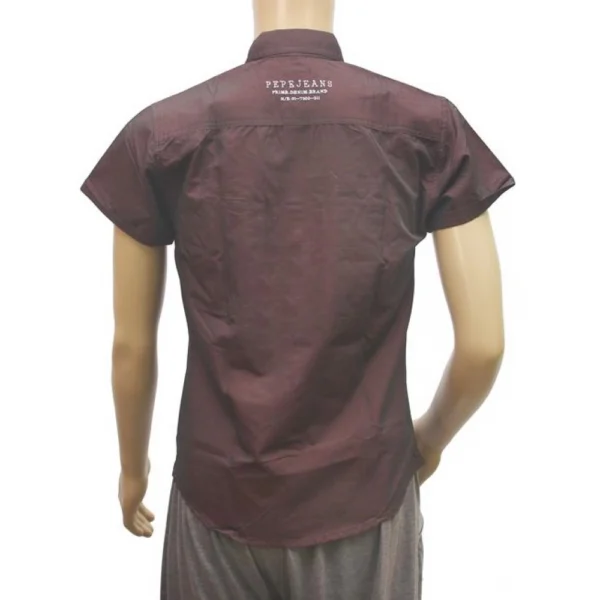 Mens Poly Casual Men Shirts (Brown, M)