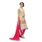 Women's Cotton Unstitched Salwar-Suit Material With Dupatta (Multi, 2-2.5mtrs)