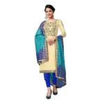 Women's Jam Cotton Unstitched Salwar-Suit Material With Dupatta (Snadel, 2-2.5mtrs)