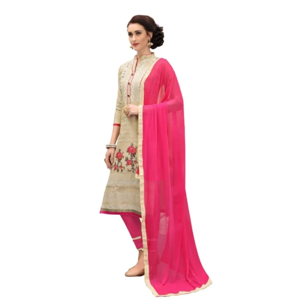 Women's Cotton Unstitched Salwar-Suit Material With Dupatta (Multi, 2-2.5mtrs)