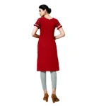 Women's Jam Cotton Unstitched Salwar-Suit Material With Dupatta (Maroon, 2-2.5mtrs)