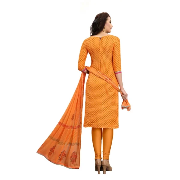 Women's Cotton Unstitched Salwar-Suit Material With Dupatta (Multi, 2-2.5mtrs)
