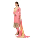 Women's Cotton Unstitched Salwar-Suit Material With Dupatta (Pige , 2-2.5mtrs)