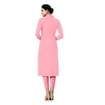 Women's Jam Cotton Unstitched Salwar-Suit Material With Dupatta (Pink, 2-2.5mtrs)