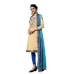 Women's Jam Cotton Unstitched Salwar-Suit Material With Dupatta (Snadel, 2-2.5mtrs)