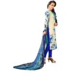 Women's Cotton Unstitched Salwar-Suit Material With Dupatta (Multi, 2-2.5mtrs)