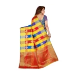 Women's Banarasi silk Saree with Blouse (Multi, 5-6 Mtrs)