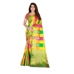 Women's Banarasi silk Saree with Blouse (Multi, 5-6 Mtrs)