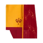 Women's Glaze Cotton Unstitched Salwar-Suit Material With Dupatta (Yellow, 2 Mtr)