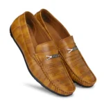 Men Beige Tan,Brown Color Leatherette Material Casual Loafers