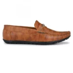 Men Tan Brown Color Leatherette Material Casual Loafers
