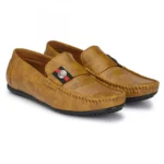 Men Beige,Tan,Brown Color Leatherette Material Casual Loafers