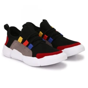 Men Black Color Canvas Material Casual Sneakers