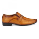 Men Tan Brown Color Nappa Leather Material Casual Formal Shoes