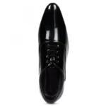 Men's Black Color Patent Leather Material Casual Formal Shoes