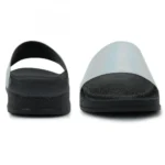 Women Silver Color Synthetic Material Casual Sliders