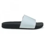 Women Silver Color Synthetic Material Casual Sliders