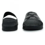 Women Black Color Synthetic Material Casual Sliders