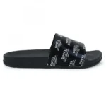 Women Black Color Synthetic Material Casual Sliders