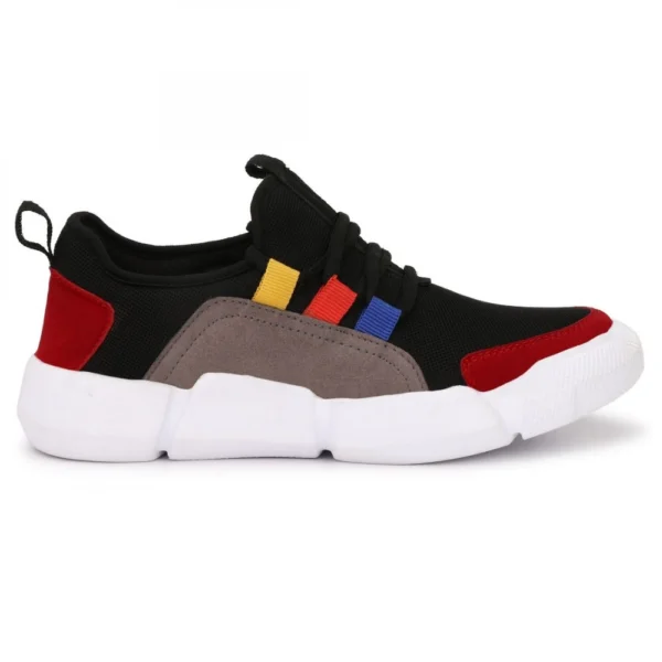 Men Black Color Canvas Material Casual Sneakers