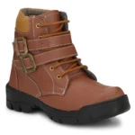 Men Brown Color Leatherette Material Casual Long Boots