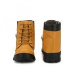 Men Brown Color Leatherette Material Casual Long Boots