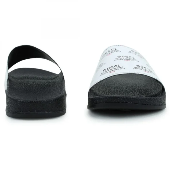 Women White Color Synthetic Material Casual Sliders