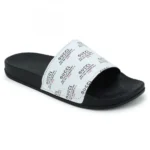 Women White Color Synthetic Material Casual Sliders