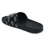 Women Black Color Synthetic Material Casual Sliders