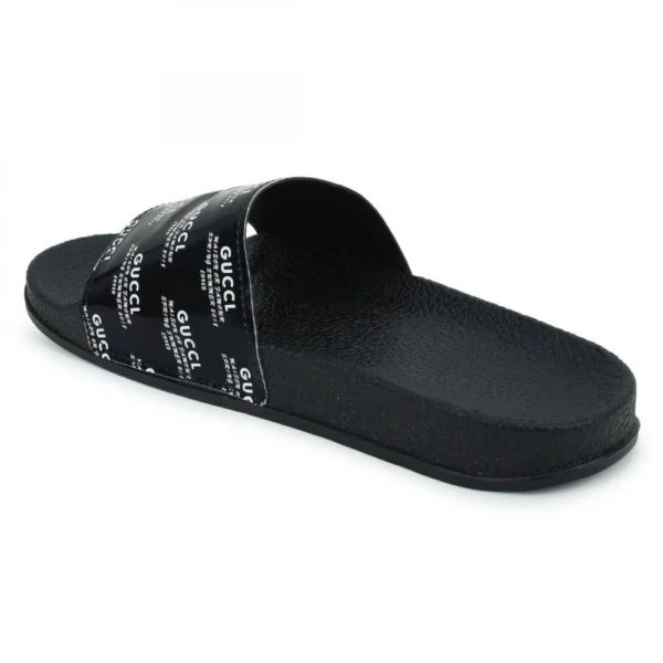 Women Black Color Synthetic Material Casual Sliders
