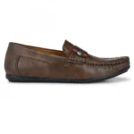 Men Brown Color Leatherette Material Casual Loafers