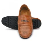 Men Tan Brown Color Leatherette Material Casual Loafers