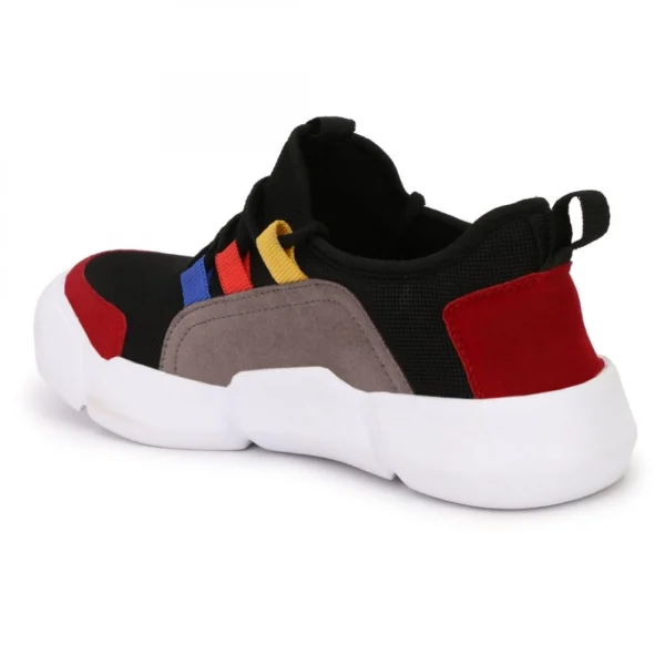 Men Black Color Canvas Material Casual Sneakers