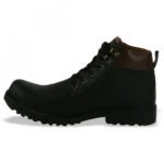 Men Black Color Synthetic Material Casual Boots