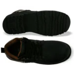 Men Black Color Synthetic Material Casual Boots