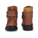 Men Brown Color Leatherette Material Casual Long Boots