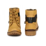Men Brown Color Leatherette Material Casual Long Boots