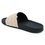 Women Beige Color Synthetic Material Casual Sliders