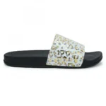 Women White Color Synthetic Material Casual Sliders